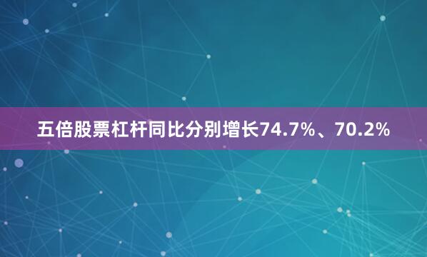 五倍股票杠杆同比分别增长74.7%、70.2%